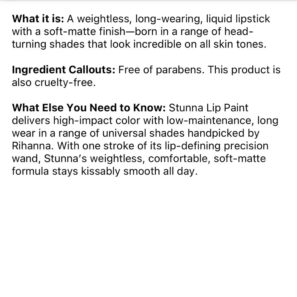 🌹 Fenty Beauty Stunna Lip Paint Longwear Fluid Lip Color - Uncensored